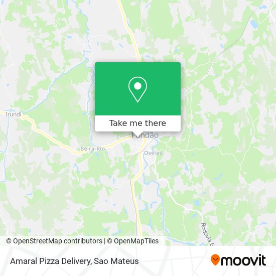 Amaral Pizza Delivery map