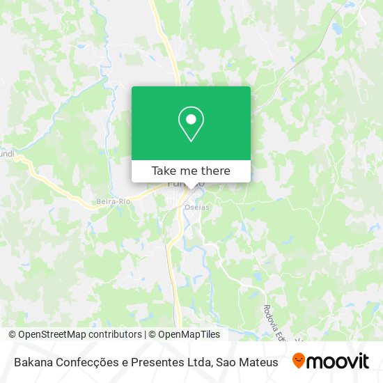 Bakana Confecções e Presentes Ltda map