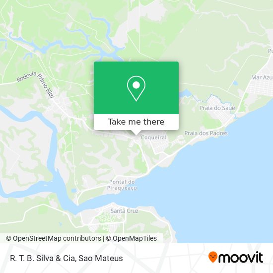 R. T. B. Silva & Cia map