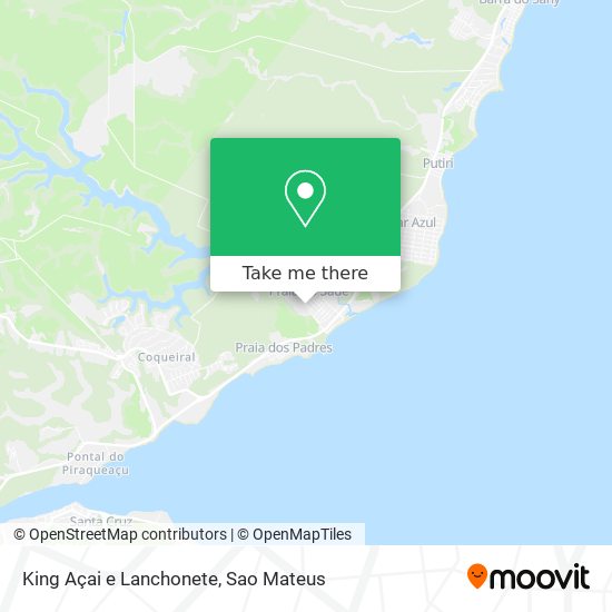 King Açai e Lanchonete map