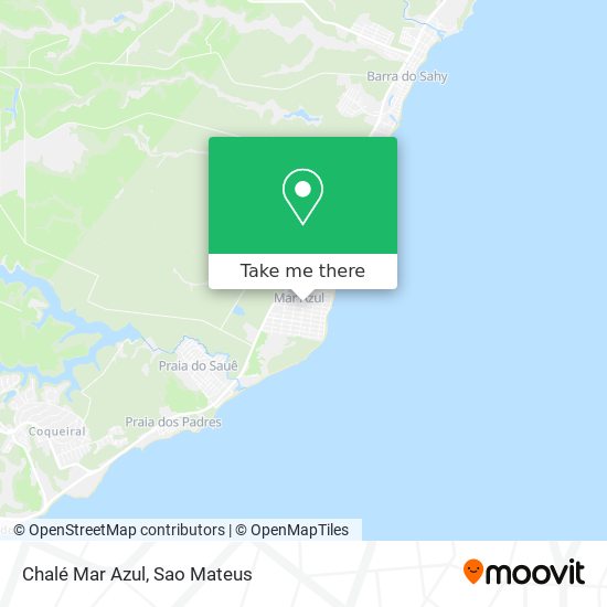Chalé Mar Azul map