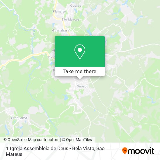 Mapa 1 Igreja Assembleia de Deus - Bela Vista