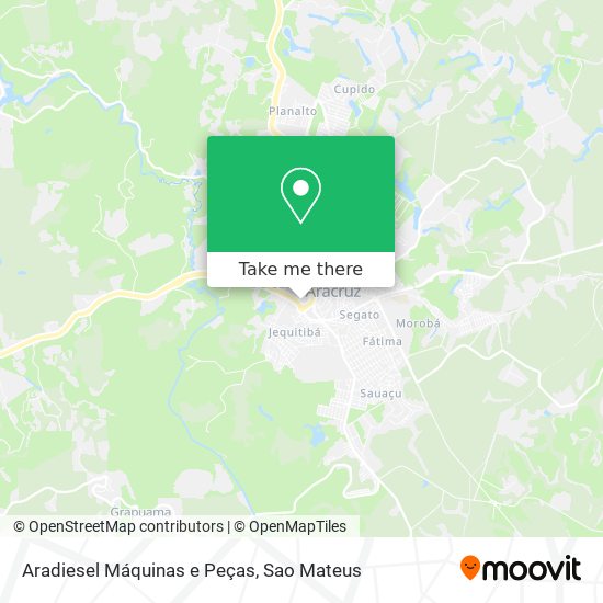 Mapa Aradiesel Máquinas e Peças