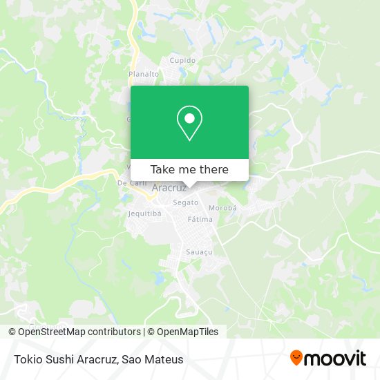 Tokio Sushi Aracruz map