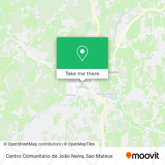 Centro Comunitário de João Neiva map