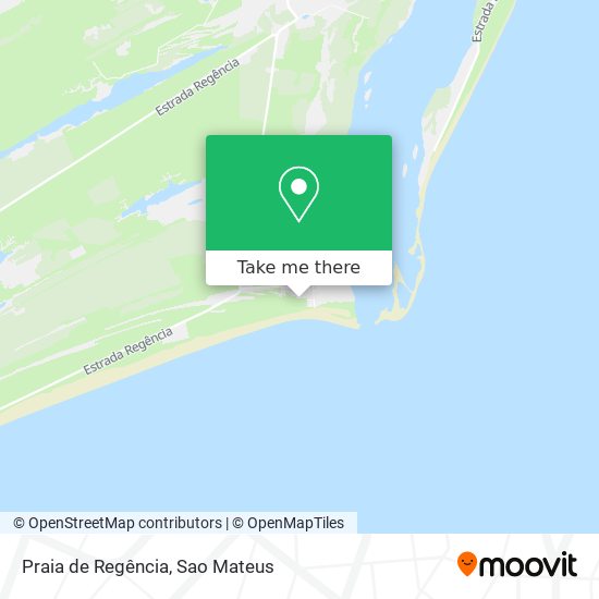 Mapa Praia de Regência