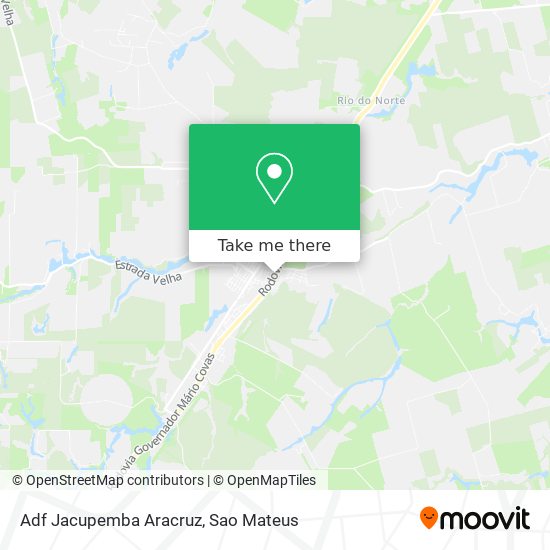 Adf Jacupemba Aracruz map