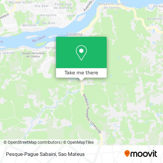Pesque-Pague Sabaini map