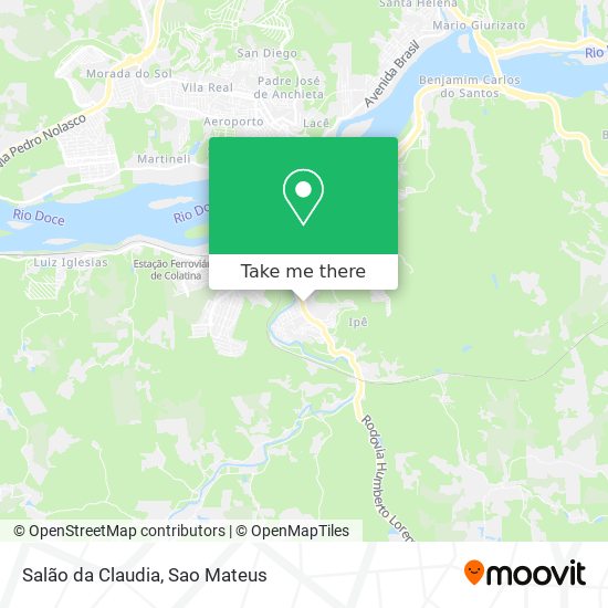 Salão da Claudia map