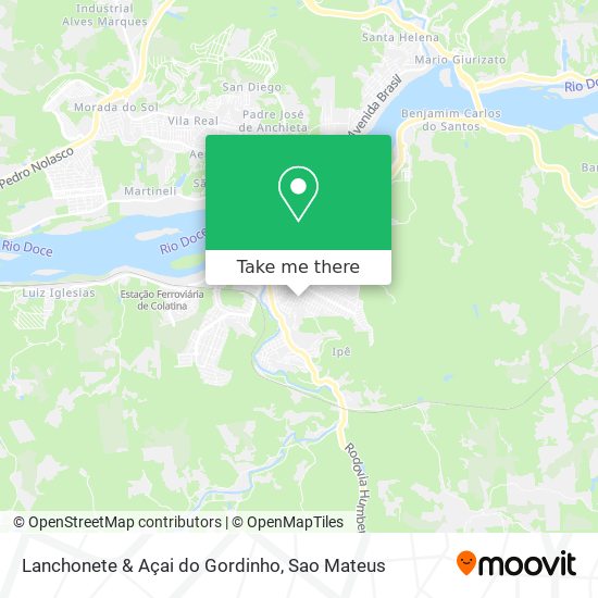 Lanchonete & Açai do Gordinho map