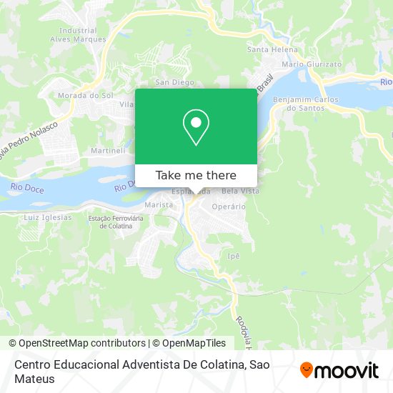Centro Educacional Adventista De Colatina map