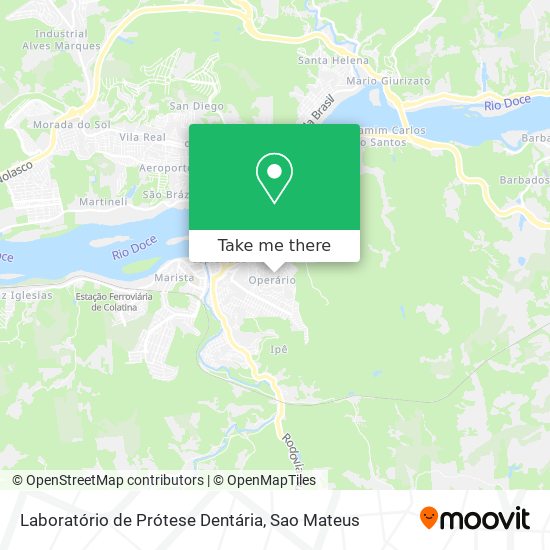 Mapa Laboratório de Prótese Dentária