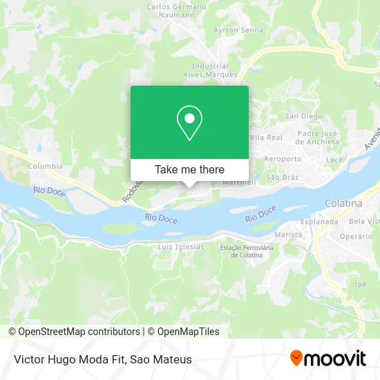 Victor Hugo Moda Fit map