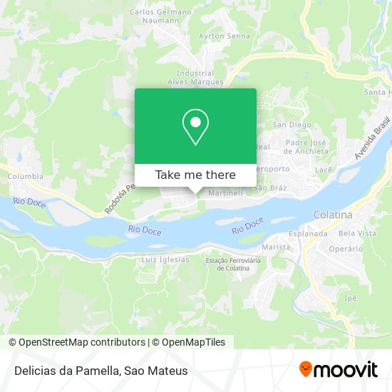 Delicias da Pamella map