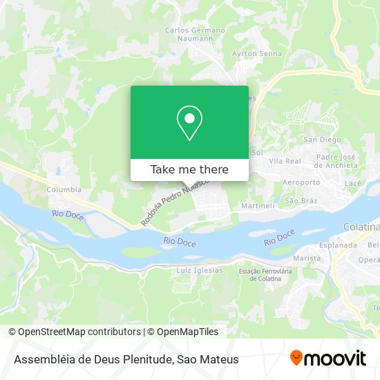 Mapa Assembléia de Deus Plenitude