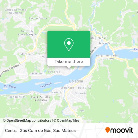 Central Gás Com de Gás map