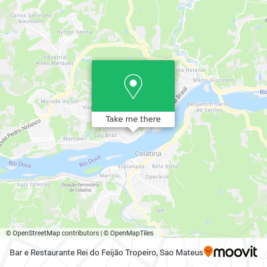 Mapa Bar e Restaurante Rei do Feijão Tropeiro