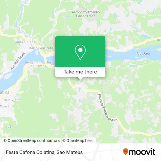 Festa Cafona Colatina map
