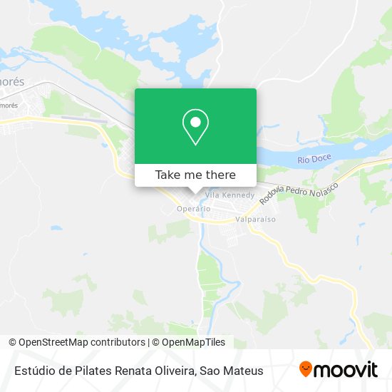 Mapa Estúdio de Pilates Renata Oliveira