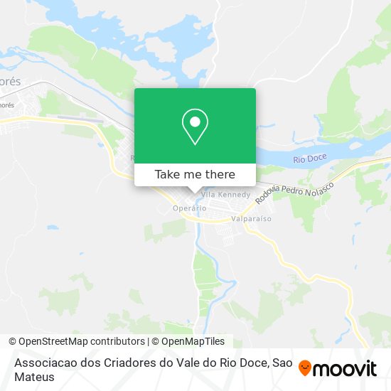 Associacao dos Criadores do Vale do Rio Doce map