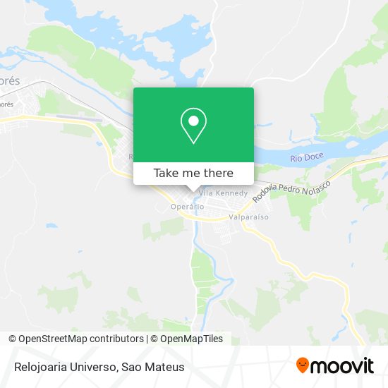 Relojoaria Universo map