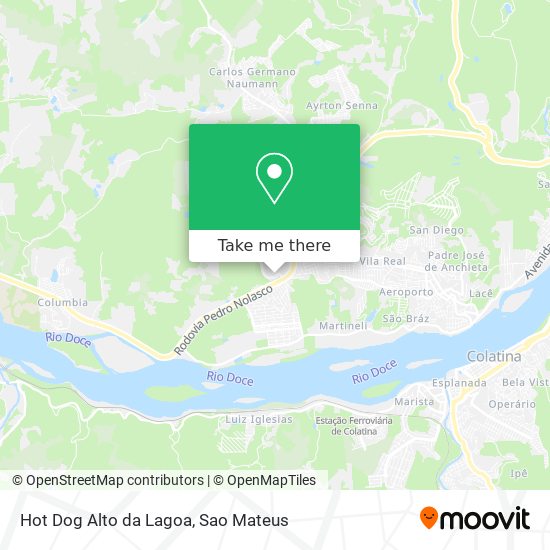 Hot Dog Alto da Lagoa map