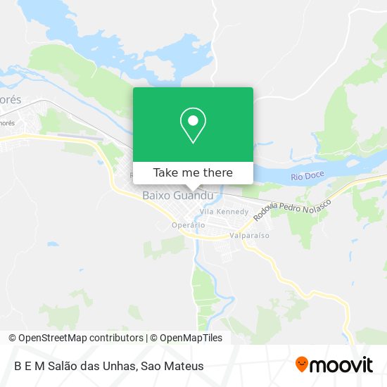 B E M Salão das Unhas map
