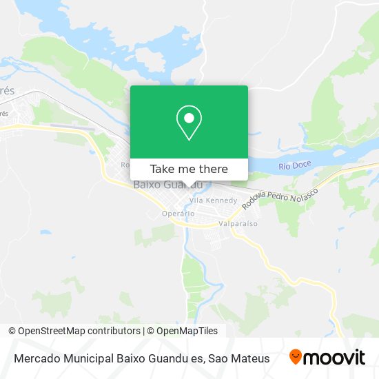 Mercado Municipal Baixo Guandu es map