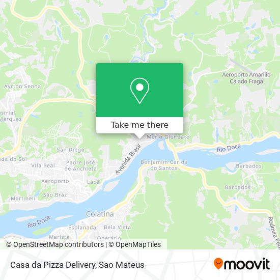 Casa da Pizza Delivery map