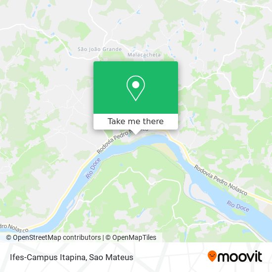 Ifes-Campus Itapina map