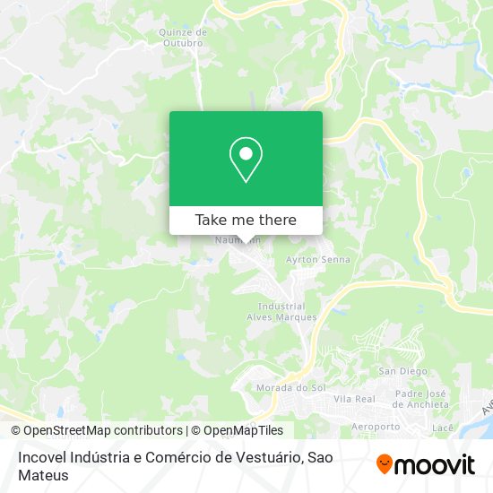Incovel Indústria e Comércio de Vestuário map