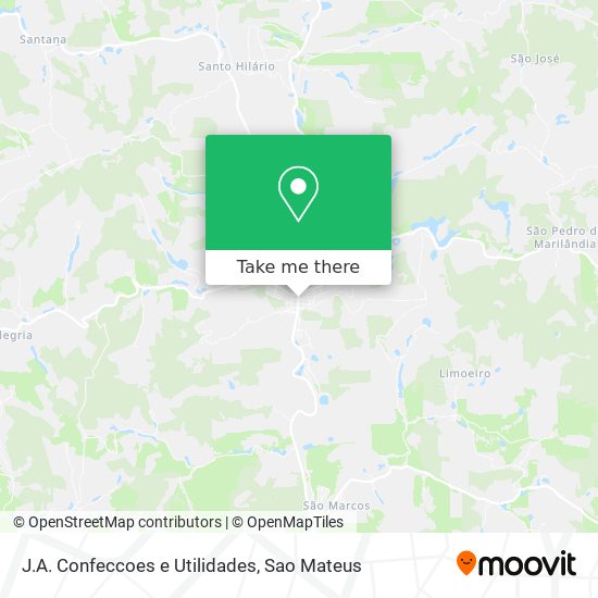 J.A. Confeccoes e Utilidades map