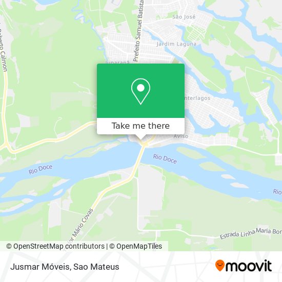 Jusmar Móveis map