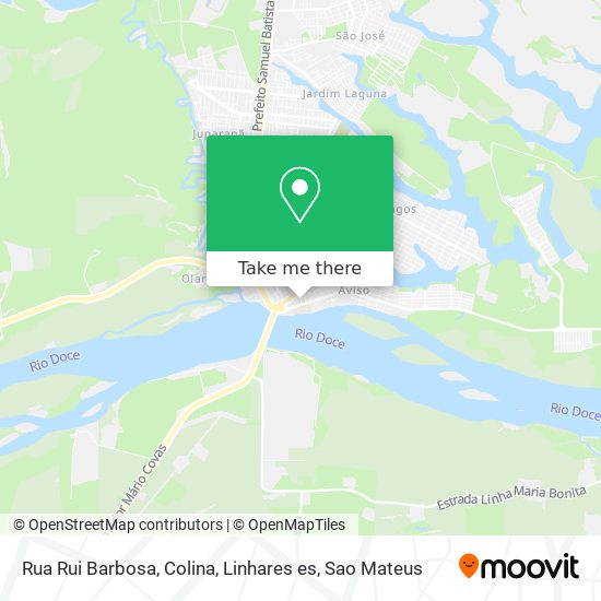 Rua Rui Barbosa, Colina, Linhares es map