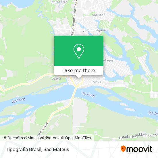 Tipografia Brasil map