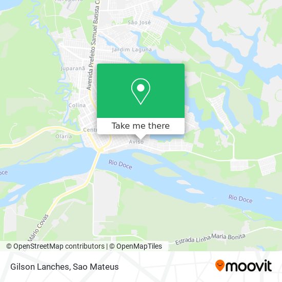 Gilson Lanches map