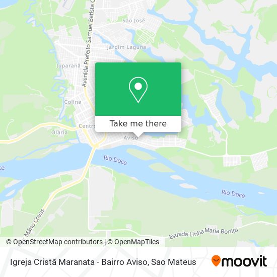 Igreja Cristã Maranata - Bairro Aviso map