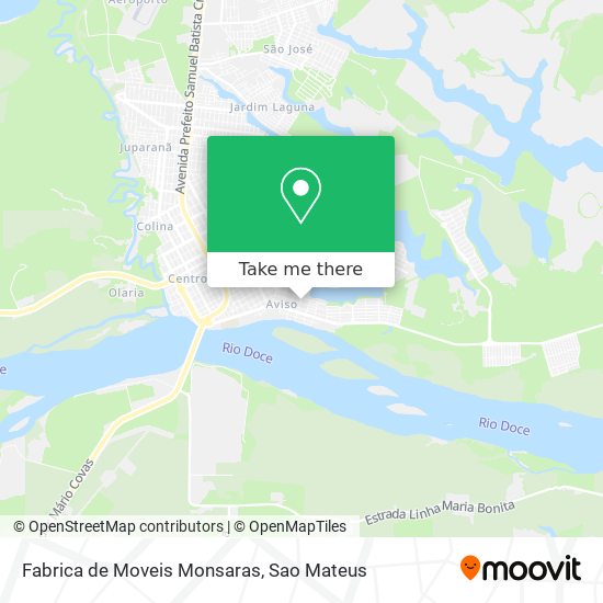 Mapa Fabrica de Moveis Monsaras