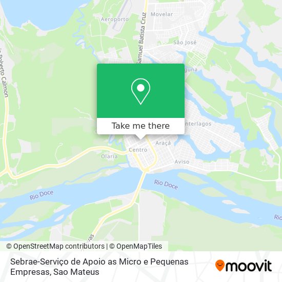 Sebrae-Serviço de Apoio as Micro e Pequenas Empresas map