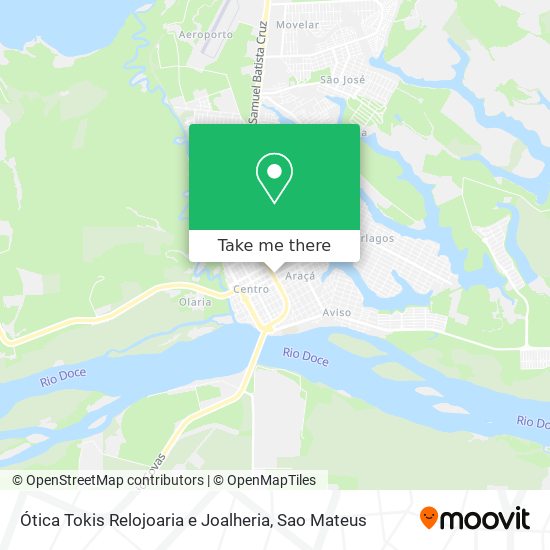 Ótica Tokis Relojoaria e Joalheria map