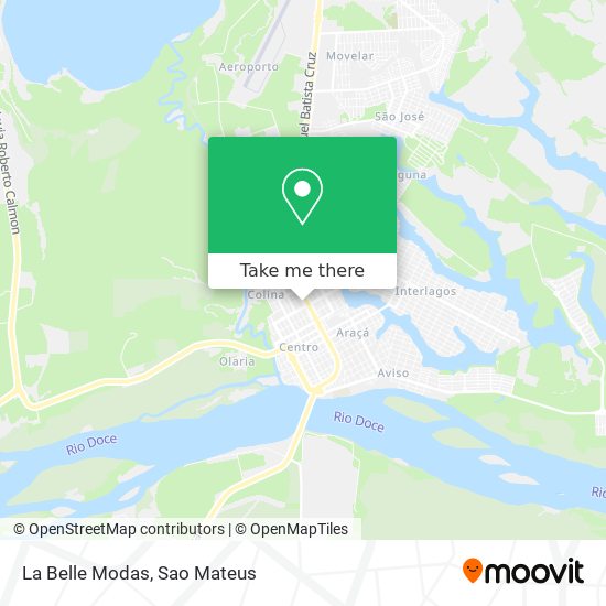 La Belle Modas map
