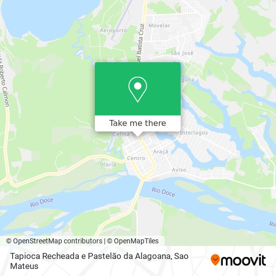 Tapioca Recheada e Pastelão da Alagoana map