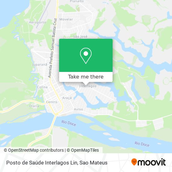 Posto de Saúde Interlagos Lin map