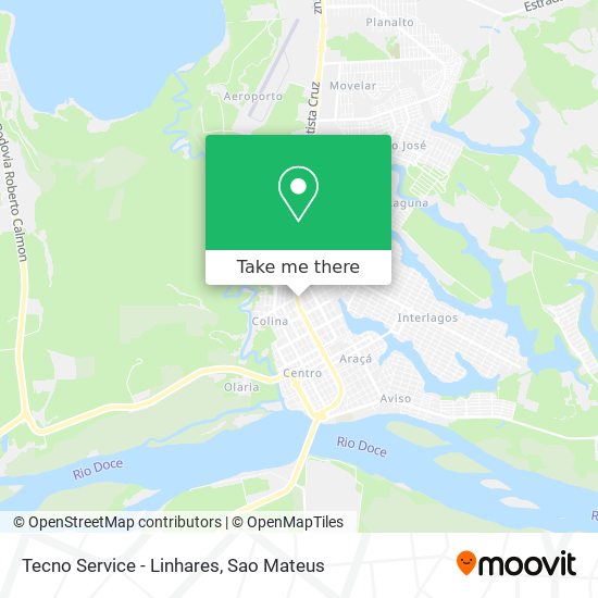 Tecno Service - Linhares map