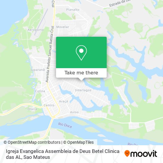 Igreja Evangelica Assembleia de Deus Betel Clinica das AL map