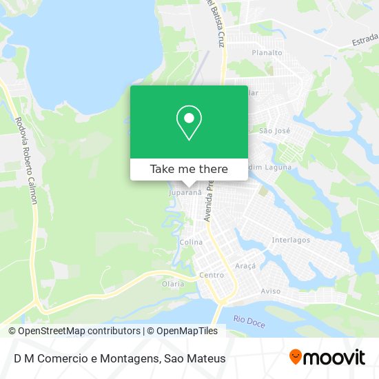 D M Comercio e Montagens map