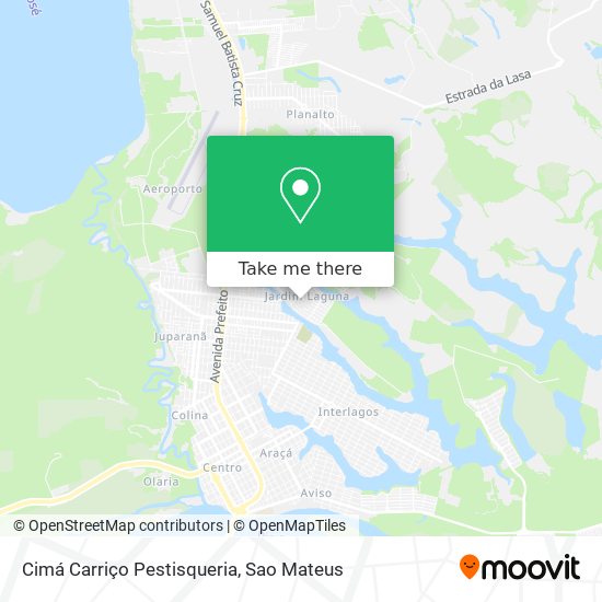 Cimá Carriço Pestisqueria map