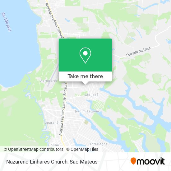 Nazareno Linhares Church map