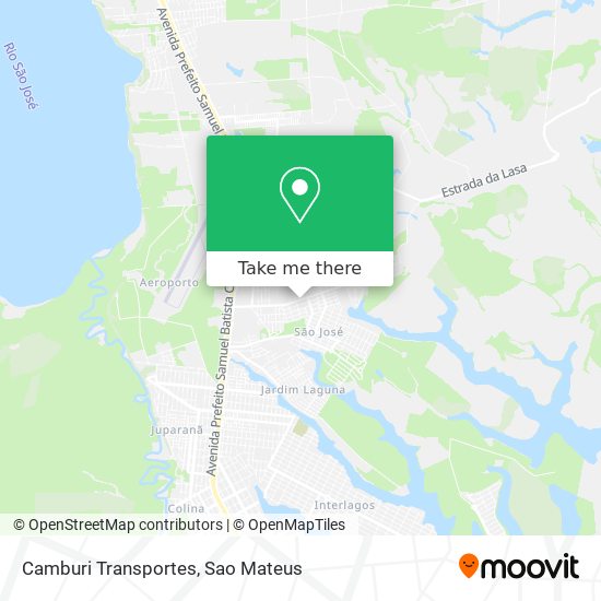 Camburi Transportes map