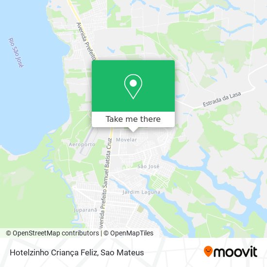 Hotelzinho Criança Feliz map